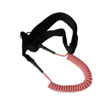 Imagem de YIJU Surf Board Leashh Stand Up Paddles Leash Board Torthle Strap Surfing Caist corda para Longboard, Rosa