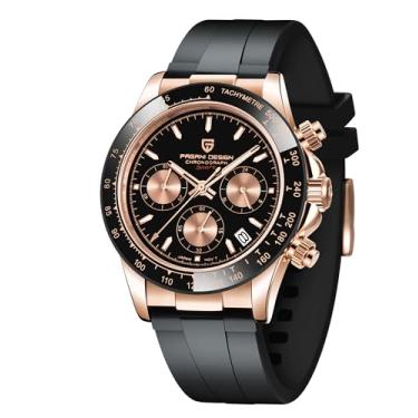 Imagem de CEYADG Relógio masculino Pagani Design Daytona Homage, relógio de pulso com cronógrafo masculino, movimento VK63, pulseira de aço inoxidável, PD1644, Preto, dourado