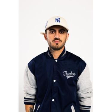 Imagem de Boné baseball aba curva bege gran patch brasil mund bordado gran guerr