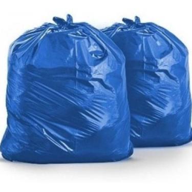 Imagem de Saco para lixo azul 200 litros 85x95 100 unidades reforçado m07 - PK P