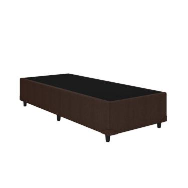 Imagem de Base Box Solteiro Corino Marrom 88x188