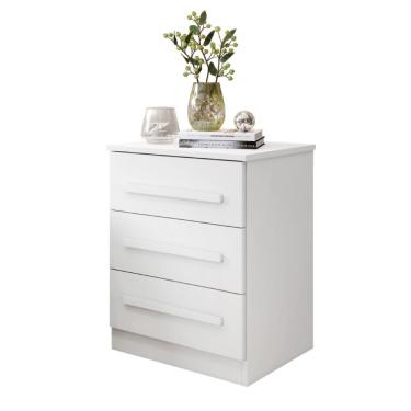 Imagem de Mesa De Cabeceira Império 4 Gavetas Benetil Cor:branco