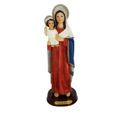 Imagem de Nossa Senhora Da Saúde Em Resina Importada 21cm
