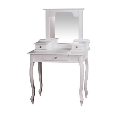 Imagem de Penteadeira Antique Luiz Xv - 1046 Cor Laca - Branca