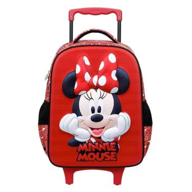 Imagem de Mochila Rodinhas Infantil Menina Escolar Disney Premium Minnie Xeryus 8930