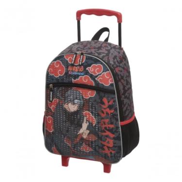 Imagem de Mochila Rodinhas Escolar Menino Infantil Escolar Itachi Akatsuki Naruto Pacific