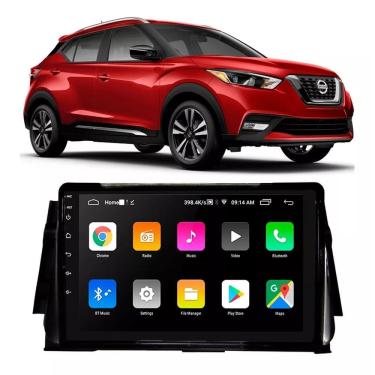 Imagem de Kit Multimídia Kicks S PCD 2017 / 2024 Android 9 Pol Carplay Gps 2/32GB - Roadstar 915BR