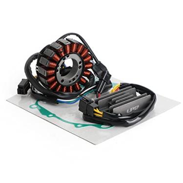 Imagem de Artudatech Estator magneto + retificador de voltagem+junta adequada para Suzuki DRZ400 DR-Z400 2000-2004, DRZ400 DR-Z400E 2000-2007/2009, para Kawasaki KLX400 KLX400R 2003-2004