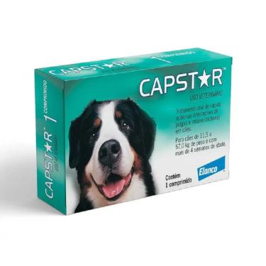 Imagem de Capstar 57mg 11,5 até 57Kg 1 Comprimido Capstar 57mg 11,5 at? 57Kg 1 Comprimido