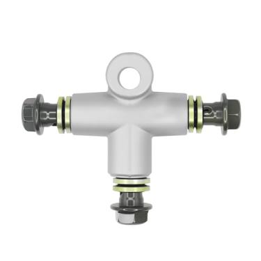 Imagem de PRO BAT Adaptador de mangueira de freio hidráulico de 3 vias divisor em forma de T com parafuso banjo M10 para motocicleta quadriciclo ATV, prata