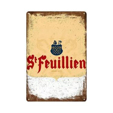 Imagem de Vintage Rum Chouffe Sinal De Metal Retro Arte Da Parede Para Homem Cav