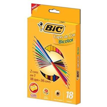 Imagem de Lápis de Cor Bic Bicolor 36 cores