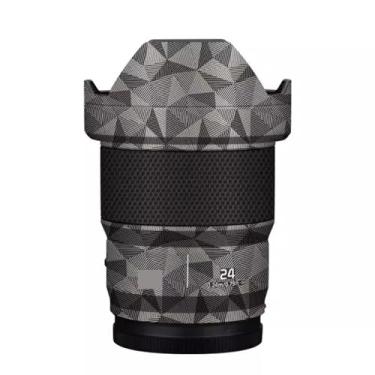 Imagem de Adesivo de lente de câmera antiarranhões para Panasonic Lumix S 24 mm F1.8 Película protetora de revestimento protetor corporal capa para 24 1,8 (titânio triangular)
