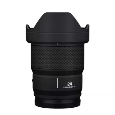 Imagem de Adesivo de lente de câmera antiarranhões para Panasonic Lumix S 24 mm F1.8 Película protetora de revestimento protetor corporal capa para 24 1,8 (preto fosco)