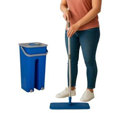 Imagem de Mop Flat Microfibra Limpeza Profunda Piso Cerâmica Madeira Porcelanato 32cm