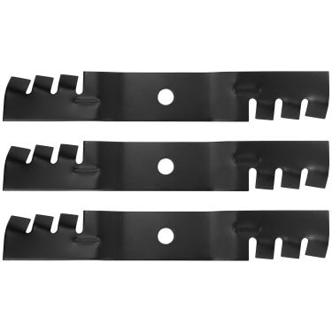 Imagem de SCITOO Pacote com 3 lâminas para cortador de grama, lâminas de 122 cm compatíveis com John Deere GT225 GT235 GX325 GX335 F525 F620 F710 para Scotts S2048 S2348 2148HV M113517 M115495 para Lesco 0511