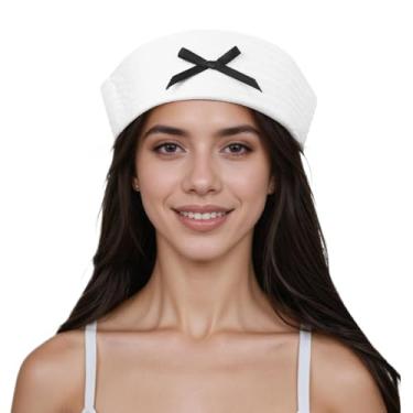 Imagem de MioCloth Chapéu náutico marinho com laço marinheiro capitão iate boné para cosplay de Halloween acessórios de fantasia