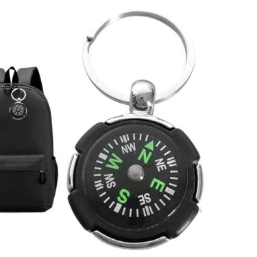 Imagem de Bússola de bolso, bússola pequena-Bússola pequena para mochila - Bússola portátil de liga de zinco, equipamento de navegação de gadget de sobrevivência para caminhadas, mochila e
