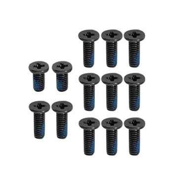 Imagem de Zahara Preto 12 peças base inferior inferior capa parafusos substituição para ASUS Chromebook C423 C423NA C424 C424MA