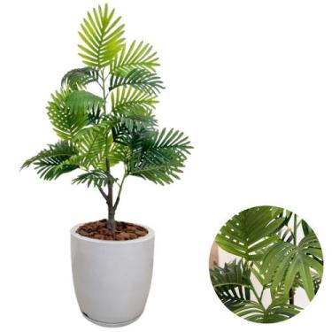 Imagem de Planta Artificial Palmeira Vaso Bojo Completo Decoração Sala - PlantaI
