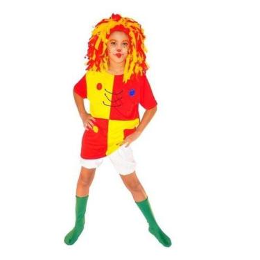 Imagem de Fantasia Da Boneca Emília Sítio Do Pica Pau Infantil - Vendaval, P, Ve