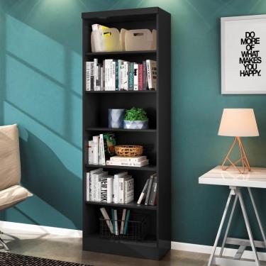 Imagem de Estante Livreiro Huntington Preto Fosco