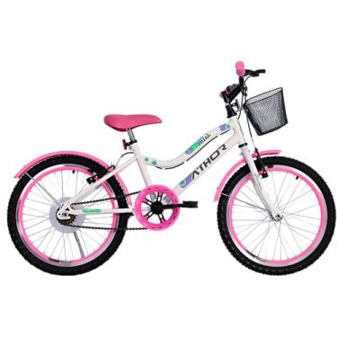 Imagem de BICICLETA ATHOR ARO 20 FEMININA MIST BRANCO COM ROSA