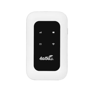 Imagem de 4G 5G Hotspot WiFi Portátil 300Mbps, Hotspot Móvel de Viagem Conectar até 10 Dispositivos para Viagens de Negócios, B1/3/5/7/40, Com Slot para Cartão SIM