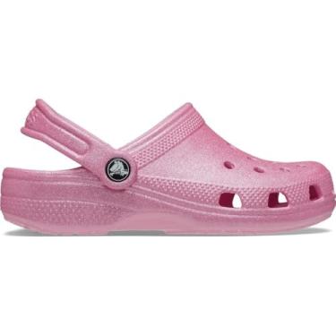 Imagem de Sandália crocs classic clog glitter juvenil pink tweed glitter