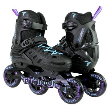 Imagem de Patins Inline Infantil Titanium V2 - 90mm Abec-7 Tamanho:g