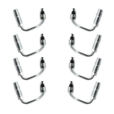 Imagem de Conjunto de linhas de injetor de combustível 97188720, 8 peças, adequado para Chevy Silverado 2500HD 3500 GMC Sierra 2500HD 3500 V8 6.6L Turbo 2001-2004 Duramax Diesel, substitui 904-126 904-127 904