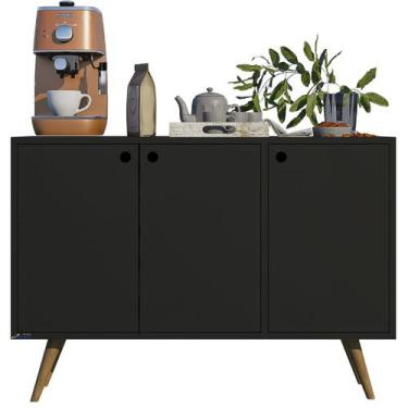 Imagem de Aparador Buffet Cantinho Do Café Retrô Luxo 3 Portas Móveis Bonatto, P