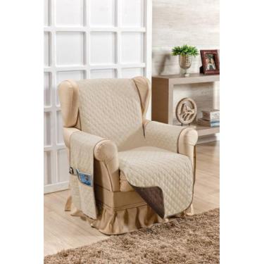 Imagem de Capa Protetora Para Sofá Impermeável Alice Dupla Face Poltrona de Amam