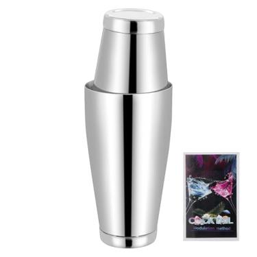 Imagem de Conjunto de coqueteleira de 1 peça, conjunto de coqueteleira profissional Boston, misturador de bebidas martini de aço inoxidável para barman, ferramentas essenciais de bar, latas de metal para