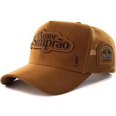 Imagem de Boné Sacudido's - Amor Simprão - Suede Marrom - Bruna Viola - Sacudido