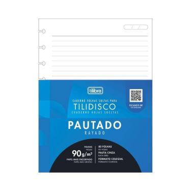 Imagem de Bloco Fichário Colegial 80 Folhas Tilidisco Tilibra