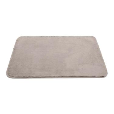 Imagem de Jogo Tapete 2 Peças Pele De Coelho Para Quarto Antiderrapante  - Jolitex - Bege