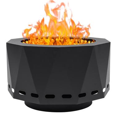 Imagem de Permade Fogueira sem fumaça ao ar livre - fogueiras e lareiras de metal de baixa fumaça de 33 cm para uso externo com bolsa de transporte, fogão a lenha sem fumaça para acampamento, pátio, quintal,