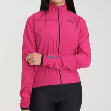 Imagem de Jaqueta Corta Vento de Ciclismo Feminina Márcio May Sport Pink - Márci