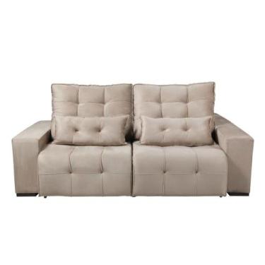 Imagem de Sofá Estofado Bressiani Madri 3 Lugares 2,30cm, BEGE