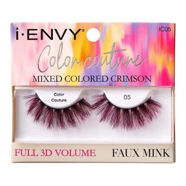 Imagem de Cílios Postiços i-ENVY Color Couture Preto e Rosa IC05-Feminino