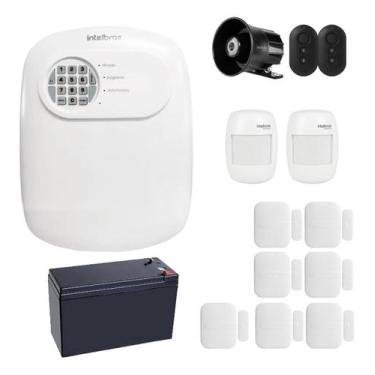 Imagem de Kit Alarme Intelbras Monitorado App Com 09 Sensores Sem Fio