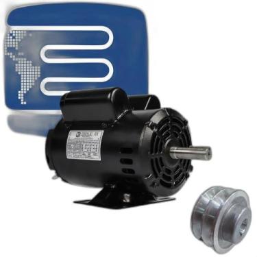 Imagem de Motor Elétrico 1cv 4 Pólos Baixa Rotação 110/220v - Mercosul