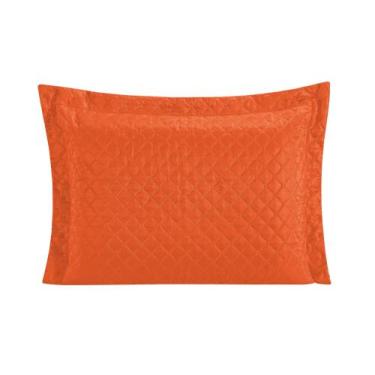 Imagem de Porta travesseiro requinte liso - laranja - Enxovais Aquarela LTDA