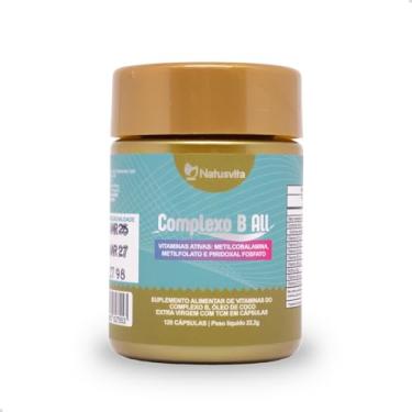 Imagem de 120 cápsulas Complexo de Vitaminas B Ativas B1, B2, B3, B5, B6, B7, B9, B12 com TCM e Óleo de Coco