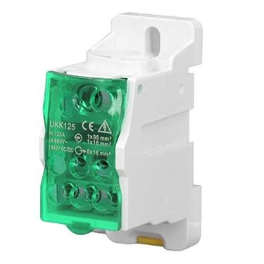 Imagem de Din Rail Universal Electric Terminal Distribution Box 690V 125A, Conector de Fio de Alimentação, Caixa de Junção Com Isolamento Fino, para Armários de Distribuição de Energia