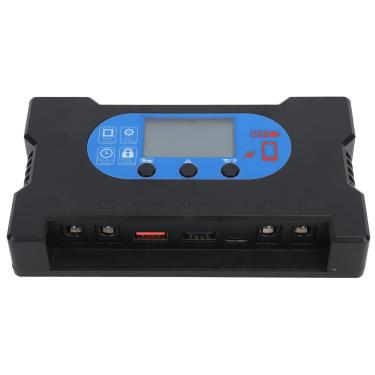 Imagem de TOPINCN Controlador de Carga Solar, Regulador Inteligente do Painel Solar Com Porta Dupla USB Tipo C, Controlador de Carga do Painel Solar Automático de Carga Rápida para Carregamento de (40A)