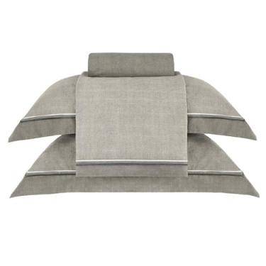 Imagem de Jogo de Cama Casal Buddemeyer Vision Orion Estampado Chumbo 4 peças