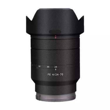 Imagem de Adesivo de lente de câmera para Sony FE 12-24 mm F4 G Macro Coat Wraps Film Protective Vinyl Decal Skin 12-24 4 (preto estrelado)