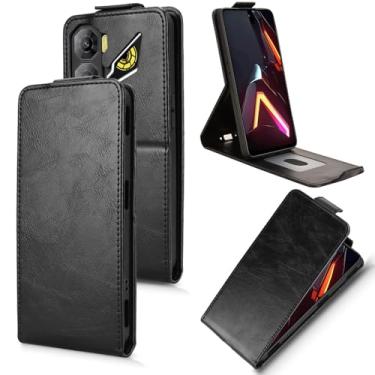 Imagem de Kukoufey Capa compatível com ZTE Nubia Neo3 5G, compatível com ZTE Nubia Neo 3 5G Z2464N Flip TPU capa de couro preta